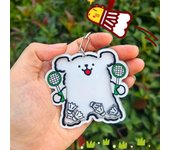 Hatsune Miku Scallion Rocking Music Keychain for Women Lovely Cartoon Acrylic Bag Pendant Keychain Backpack Accessories