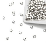 200pcs 6mm Star Shape CCB Beads Gold Silver Plated Loose Spacer For Jewelry Making Accessories DIY Necklace Bracelets
