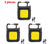 1-10PCS Mini LED 500LM Flashlight Keychain Multifunctional Portable COB Camping Lamps USB Charging Work Lights Fishing Lanterna