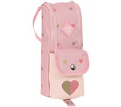 Estuche Escolar Glow Lab Hearts Rosa (6 x 21 x 6 cm)