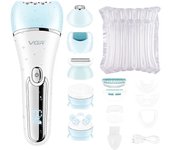 VGR Hair Remover Rechargeable Epilator Professional Lady Shaver Electric 6 In 1 Bikini Leg Body LED Epilator for Women V-733