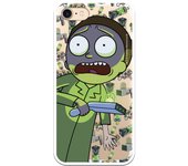 Funda original compatible con iPhone 7 con un diseño de Rick y Morty Morty Smith con un diseño de TPU TRANSPARENTE