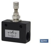 Cofan Regulador de Flujo Unidireccional en Linea H-H R-1/8