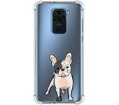 Funda Silicona Antigolpes para Xiaomi Redmi Note 9 diseño Perros 06 Dibujos