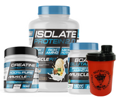 Musclefit Pack Súper Ahorro Proteína ISO 2kg + Glutamina + BCAA 500g + Creatina Monohidrato 300g