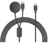 USB C Charger for Samsung Galaxy Watch 2 in 1 Type C USB A Cable 3.94 Fit for Galaxy Watch7/6/5/4 Watch 5 Pro Galaxy S23 Ultra