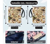 Flower Book Covers Daisy Book Protector Black Vintage Book Sleeve for Paperbacks Washable Fabric Cloth Book Cover with Zipper