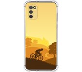 Funda Silicona Antigolpes para Samsung Galaxy A03s diseño Ciclista Dibujos