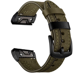 22mm 26mm Genuine Leather Strap for Garmin Fenix 8X 7X Pro 6X 5X Plus Tactix 8 7 AMOLED Epix Pro 51mm Instinct 2X Quickfit Strap