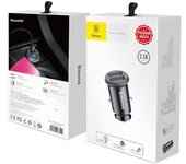 Baseus Grain Car Charger 2X USB 5V 3.1 A (Black)