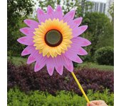 Colorful Sunflower Windmill Wind Turbine For Lawn Garden Party Decoration Outdoor Camping Picnic Garden Yard Decor
