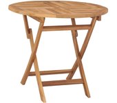 Mesa de jardín plegable madera de teca maciza 85x76 cm