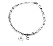 New Good Luck Retro Bracelet 18CM Adjustable Stainless Steel Bangles Jewelry 2021 Fashion Simple Couple Bracelet For Women Gift