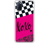 Funda compatible con Oppo A52/A72/A92 - Diseño Xoxo fondo rosa