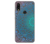 Tumundosmartphone Funda Gel Transparente para Xiaomi Redmi 7 diseño Mandala Dibujos
