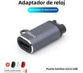Type C/Micro USB/IOS to Charging Cable Adapter For Garmin Fenix 7 7x 6x 5 Vivoactive 4 Forerunner 955 935 Charger Converter Plug