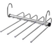 Organizador De Ropa Ajustable Magia 5/9 Capas Acero Inoxidable Ahorro De Espacio Para Pantalones