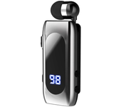K55 Lavalier Business Bluetooth 5.2 Headphone Talk/Music Time 20 Hours,LED Digital Display,Noice Cancelling Wireless Earphones