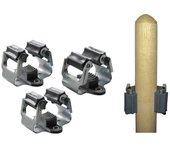 GROUW Set de 3 Soportes para Escoba - Organiza Tus Escobas y Ahorra Espacio en Tu Hogar
