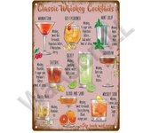 Metal Sign Vintage Tin Signs Retro Decorations Gin & Tonic Cocktail Plate Decorative Poster Plaque Bar Kitchen Home Wall Decor