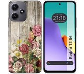 Funda Silicona para Xiaomi Redmi 12 5G diseño Madera 08 Dibujos