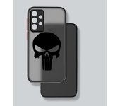 Marvel Art Punisher Phone Case For Samsung S23 S22 S21 S20 FE S10 S9 S8 Plus Ultra Pro 5G Frosted Translucent Matter Cover