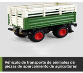 RC Farm Car Tractors Trailer 2.4G Radio Controlled Cars Farming Simulator Truck Miniature Farmer Animal Model Toys Children Boy