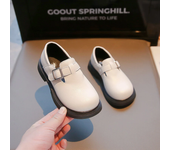 2024 Autumn New Children Leather Shoes for Girls Fashion and Comfortable Princess Soft Sole Formal Versatile UK Style Party Shoe