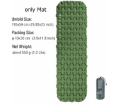 Naturehike - Colchón de aire impermeable ultraligero, cama para dormir al aire libre portátil para senderismo y trekking