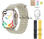 2025 New HK9 Ultra 2 MAX Smartwatch Bluetooth Call Heart Rate Detection Sports Mode Flashlight 1GB Memory AMOLED Compatible with Android IOS Smartwatch