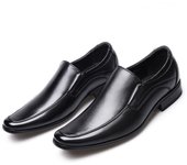 Zapatos de hombre pulidos para hombre con un pie, zapatos de cuero para hombre