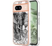 Galvanoplastia Borde Doble cara Carcasa del teléfono móvil Aplicable Pixel 8, 7 Pro, 7A, Prevención de caídas Funda protectora