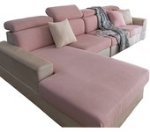Cubierta del cojín del sofá Jacquard de peluche, cubierta del sofá elástico, decoración del sofá sólido, cubierta del sofá