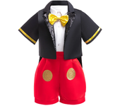 Disfraz brillante de Minnie Mouse para niñas pequeñas y niños, disfraz de Cosplay para niñas, fiesta de cumpleaños, vestido elegante de Pascua