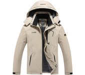 Women Men Winter Fashion Ski Snowboard Jacket Thermal Fleece Waterproof Fish Casual Work Rain Jacket Coat Windbreaker Parka