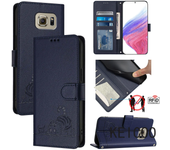 For Samsung Galaxy S6 S7 S8 S9 Edge Plus Ranura Para La Tarjeta De Solapa De La Carcasa Del Clip De Billetera Anti - Caída