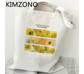 Van Gogh shopping bag shopping shopper grocery eco handbag tote bag sacola woven grab