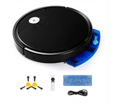 5-In-1 RS800 with Remote Control Super Quiet Smart Robot Vacuum Cleaner Wet&Dry Mopping Floor Home Appliance Black,B