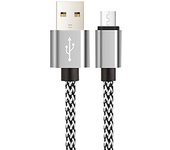 Micro USB Cable 1m/2m/3m Data Sync USB Charger Cable For Samsung Huawei Xiaomi HTC Android Phone Nylon Braided Microusb Cables