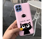 For Samsung Glaxy M33 5G Case SM-M336B Matte Soft Silicone Back Cover On Funda Samsung M33 M 33 Dinosaur Cute Cat Bumper Etui