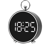 Reloj despertador LED para escritorio/pared, reloj electrónico de viaje con temperatura para decoración de dormitorio y oficina
