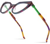 Montura de gafas de acetato HEPIDEM para mujer, gafas Retro de moda con forma de ojo de gato, gafas H9369 2024