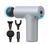 MUKASI Electric Muscle Massager, Massage Gun, 6 Adjustable Intensities, 4 Massage Heads, Pain Relief, Deep Tissue Relaxation, Improved Sleep and Quick Recovery, Perfect for Athletes, Families, and Gyms