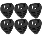 6Pcs Stick-on Guitar Pick Holder Black Plastic Guitar Pick Holder on Guitar Guitar Pick Guitar Picks Holder Guitar