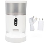 4L Pet Smart Feeder Wifi Timed Automatic Cat Dog Food Dispenser AC 100‑240V Voice Playback Feeding Machine EU Plug