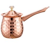 Versatile Handcrafted Turkish Coffee Pot Stable Lid Milk Warmer Large Capacity Anti-slip Heating Pot Butter