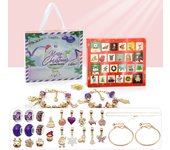 Calendario Adviento 2024,Caja ciega pulsera infantil 24 rejillas,Christmas Calendario Adviento Regalo para Niños y Niñas