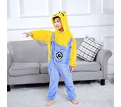Kids Minions Cartoon Cute Pajamas Sleepwear Party Jumpsuit Pjs Cosplay Costume Suit