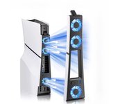 External Fan For PS5 Slim Disc Digital Console Cooling Fan LED + USB 3.0