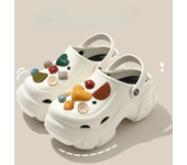 7CM Summer Clogs Outdoor Waterproof Platform Women Slippers Beach Slides Massage Beard Black Designer Sandals
